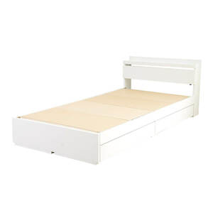 Pluto storage attaching bed semi-double 99031_WH_F white [ frame only ]