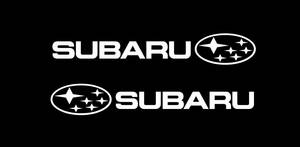 SUBARUマーク＋SUBARU（左右）切り文字ステッカー　 10cm　2枚
