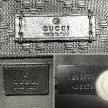 1円〜《高級》GUCCI グッチ ブリーフケース ビジネスバッグ ディアマンテ ブラック 黒 南京錠 パドック 鑑定済 A4収容可能 PC_画像8