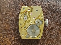 未使用&OH済み！1930年代ドイツ ANONYMOUS　トノーケースアンティーク手巻き時計！オリジナルツートン文字盤！ニューオールドストック！_画像8