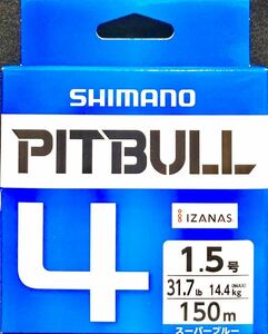 シマノ SHIMANO 150m ピットブル PITBULL 激安釣具 PEライン PL-M54R 送料無料 ピットブル4 peライン 釣り糸