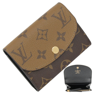 ルイヴィトン LOUIS VUITTON 二つ折り財布 ポルトモネロザリ M82333 モノグラムリバース 1588