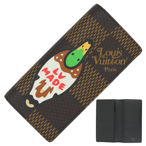 ルイヴィトン LOUIS VUITTON 長財布 ポルトフォイユブラザ N60393 ダミエジャイアント NIGO 1127