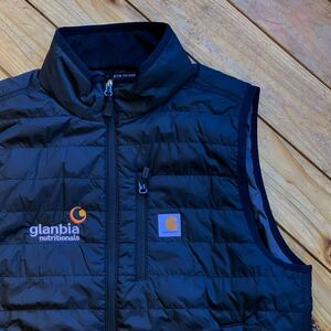 USA古着 Carhartt カーハート RAIN DEFENDER　中綿ベスト メンズ サイズ L アメカジ カジュアル 防寒 保温 ワーク ジップアップ J3161