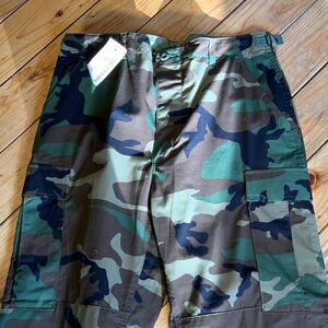 新品 デッドストック U.S ARMY BDU トラウザー パンツ メンズ Medium Regular ウッドランドカモ ミリタリー 軍モノ カーゴ USA古着 P1179