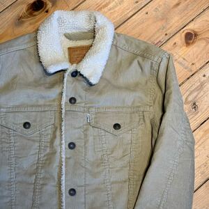 USA古着 LEVI STRAUSS ＆ CO. Levis リーバイス コーデュロイ ボアジャケット サイズ S ベージュ アメカジ アメリカ仕入 J3193