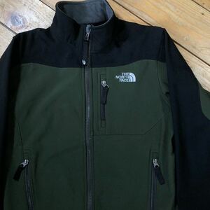 USA古着 THE NORTH FACE ザノースフェイス ソフトシェルジャケット BOYS サイズ M アウトドア キャンプ 登山 防寒 透湿 ストレッチ J3265