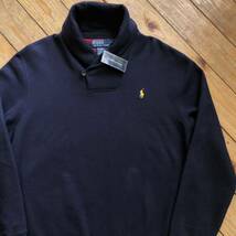 新品 デッドストック POLO RALPH LAUREN ポロラルフローレン ショールカラー スウェット トレーナー サイズ Lタグ付き未使用品 S0780 _画像1