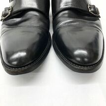 REGAL リーガル GORE-TEX ダブルモンクストラップ レザー 革靴 ビジネスシューズ ゴアテックス ブラック 黒 25.0cm 紳士_画像3