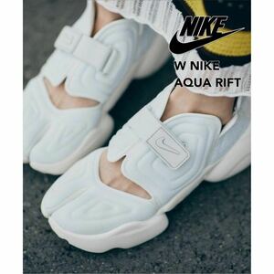 NIKE ナイキ シューズ サンダル CW7164 定価¥13,200 靴 アクアリフト AQUA RIFT アクアギア パッド入りアッパー ホワイト 23.5