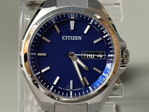 1円〜美品◇CITIZEN シチズン ATTESA エコドライブ H100-R014234 ソーラー電波時計 TITANIUM チタン メンズ腕時計 稼働品