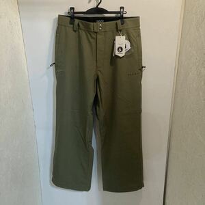 23-24 新品 正規品 VOLCOM X DUSTBOX PANTS MIL XL G1352411 ボルコム ダストボックス パンツ スノーボード ウェア ミリタリー グリーン