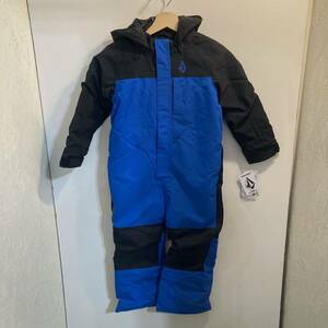 23-24 新品 正規 KIDS VOLCOM TODDLER ONESIE EBL 6/7 歳 II0452400 ボルコム キッズ 子供 スノーボード ウェア ワンピース つなぎ ブルー