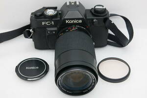 Konica FC-1 フイルムカメラ KONICA ZOOM-HEXANONAR 35-70mm F3.5 フイルター付き　　【ANK011】