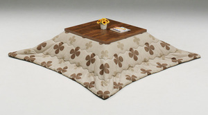  kotatsu table +. futon set kotatsu80 centimeter angle square kotatsu. legs type Brown color new Japanese style plant pattern futon UKL-540... table GO-SUTO