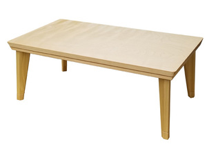 こたつテーブル ローテーブル 105センチ巾 長方形 ナチュラル色 継脚式 オールシーズン家具調コタツ 国産品 モダン 暖卓 ROKOKO