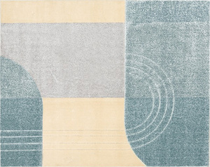 絨毯 ラグ カーペット 190×240cm グレー色 長方形 ベッキー 幾何学デザイン タフテッド 日本製 ホットカーペットOK 抗菌加工