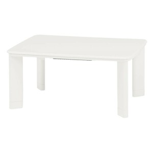 こたつテーブル 小型長方形90×60センチ ホワイト色（白色） コパン 家具調コタツ ローテ-ブル