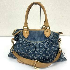 ルイヴィトン LOUIS VUITTON ネオカビィ モノグラムデニム M95349 ハンドバッグ ショルダーバッグ 2WAY 総柄 青 ブルー インディゴ 管:0115