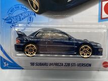 即決有★HW hotwheels ホットウィール ’98 SUBARU IMPREZA 22B STI-VERSION スバル インプレッサ ネイビー★ミニカー_画像2