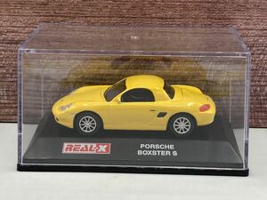 即決有★REAL-X 1/72 PORSCHE ポルシェ ボクスター S イエロー 黄★ミニカー