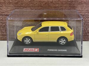  prompt decision have *REAL-X 1/72 Porsche PORSCHE Cayenne CAYENNE yellow yellow * minicar 