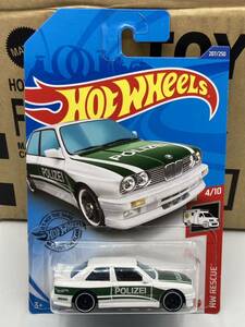 即決有★HW hotwheels ホットウィール '92 BMW M3 POLIZEI パトカー★ミニカー