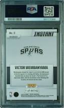 1円出品 PSA9 Panini Instant 5 Victor Wembanyam RC パニーニ インスタント ビクター・ウェンバンヤマ ルーキーカード Wemby デビュー戦 6_画像2