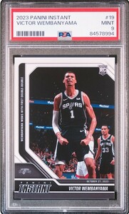 1円出品 PSA9 Panini Instant 19 Victor Wembanyam RC パニーニ インスタント ビクター・ウェンバンヤマ ルーキーカード Wemby 10月27日