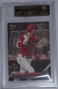 1円 BGS10 黒ラベル Topps Now トップスナウ オフ・シーズン 大谷翔平 MVP 2023 Topps Now OS16 Shohei Ohtani PSA10以上 ブラックラベル