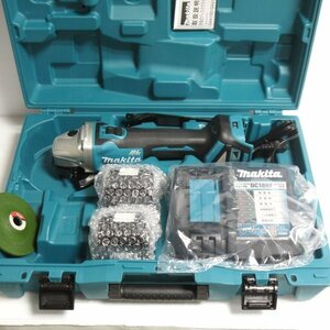 マキタ 100mm 充電式ディスクグラインダ スライドスイッチ GA412DRGX 未使用 フルセット 18V 6.0Ah コードレス makita ≡DT3858-