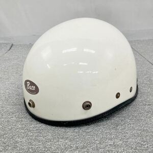 □【売り切り】希少！BUCO ブコ ハーフヘルメット 半キャップ ドットボタン ヴィンテージヘルメット 当時物