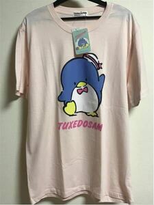 ラスト1点! 新品 サンリオ tuxedosam タキシードサム Tシャツ m sanrio 80s レトロ 昭和 ピンク 男女兼用