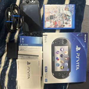 PlayStation Vita （PCH-2000シリーズ） Wi-Fiモデル ブラック PCH-2000ZA11 動作確認済み　メモリスティック8GB プロ野球スピリッツ付き