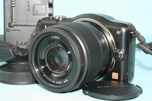 完動品 Panasonic Lumix DMC-GF3 ブラック + 25mm f1.7 G ミラーレス一眼カメラ