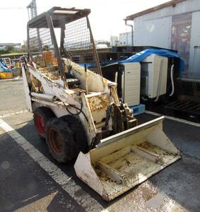 ●■ TCM CLARK BOBCAT310 ボブキャット ホイールローダー ダブルヤイヤ ガソリン ジャンク品 鳥取県琴浦町より配送100kmまで 引取歓迎