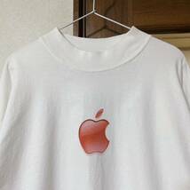 激レア Apple ロンT モックネック USA製 2XL 90s 00s 長袖Tシャツ _画像5