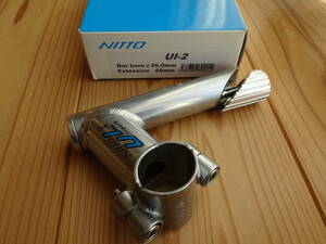 NITTO UI-2 ステム ハンドルクランプ径26mm、長さ60mm 未使用 日東 