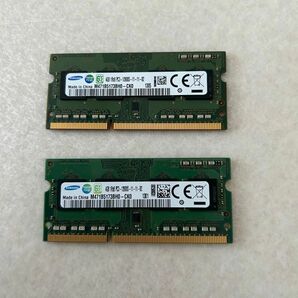4G DDR3 メモリ 2枚 SAMSUNG ノートパソコン用メモリ