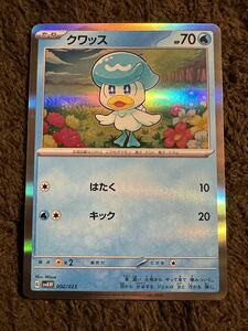 ポケモンカード クワッス R（svAW 002/023）たね はたく キック スターターデッキex クワッス＆ミミッキュex 1枚