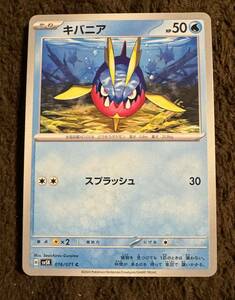 【美品】ポケモンカード キバニア C（sv5K 016/071）たね スプラッシュ ワイルドフォース 1枚（在庫６枚）