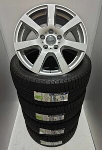 【限定１台】VW ゴルフ6 7 8 MAK ドロミテ 7.0-17+50 5/112 シルバー ミシュラン X-ICE3+ 225/45R17（2019年製） フォルクスワーゲン GOLF