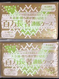 大金運・勝ち運が舞い込む！『百万長者通帳ケース』2個セット！D.コパの百万長者風水2024付録