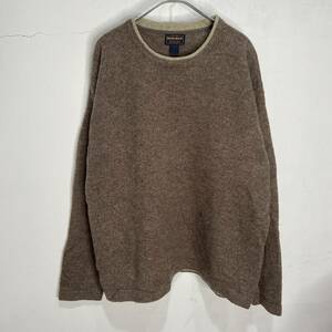 ☆送料無料☆WOOLRICH☆ウールリッチ☆クルーネックセーター☆ウールニット☆ブラウン系☆XL☆A24M