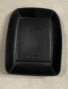 52 series Prius PHV leather console tray Toyota original option goods TRD Modellista black leather 