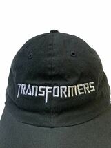 レア ムービー TRANSFORMERS CAP トランスフォーマー キャップ ブラック 帽子 アメリカSFアクション 映画 マイケル ベイ MOVIE_画像2