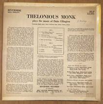 ■ジャズLP■ Thelonious Monk セロニアス・モンク / Thelonious Monk Plays Duke Ellington デューク・エリントン_画像3