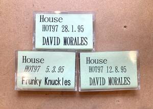 ■Houseファン必見!■David Morales~Frunky Knuckles Mix Tape 合計3本セット! '95放送 HOT97 Live Mix Show!! Manhattan Records