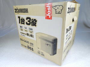 ◇ZOJIRUSHI 象印 もちつき機 力もち BS-GA20 餅つき 1.8L～3.6L 1升～2升 2011年 BS-GA20-WB ホワイト@140