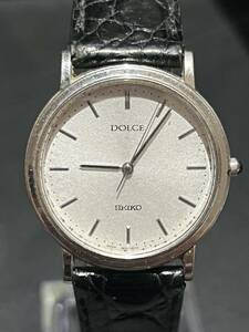 セイコー ドルチェ SEIKO DOLCE 5E31-6D30 シルバー文字盤 TLG メンズ腕時計 美品